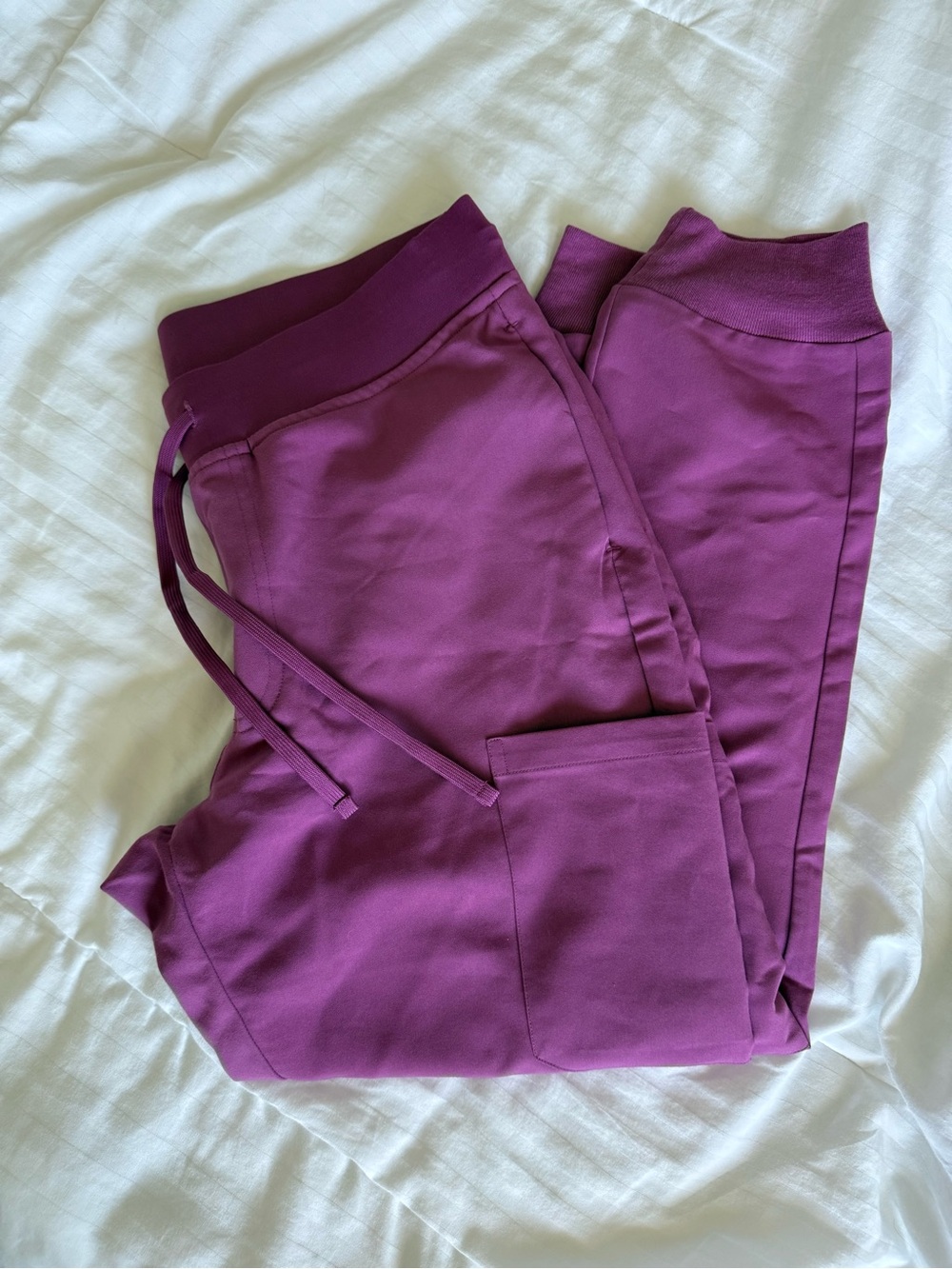 Mandala Plum Jogger Scrub Pants
